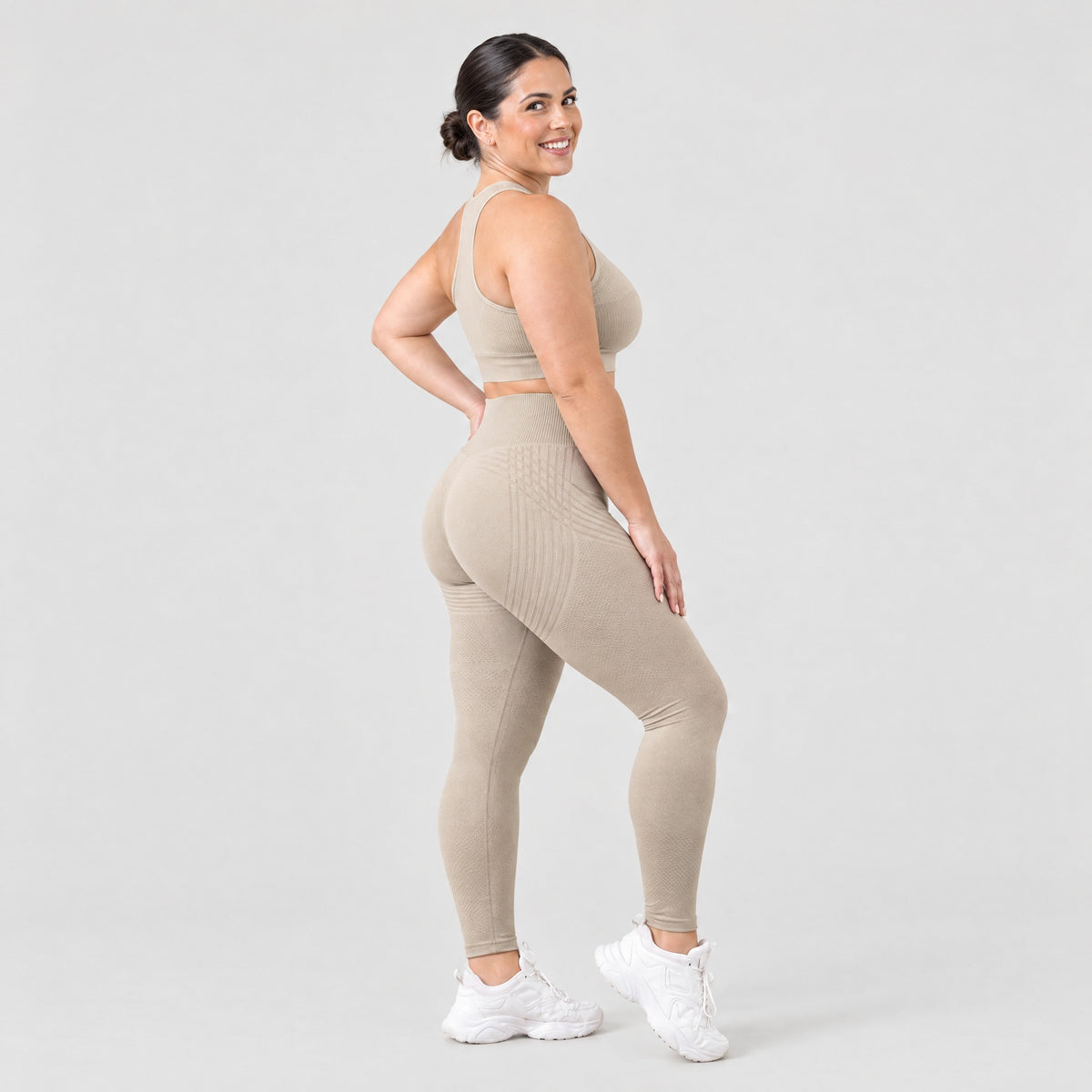 Sculpt Flex™ – Glättende Kompressionsleggings – Sand